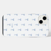 Monogramme Petit Bow bleu (Verso Horizontal)