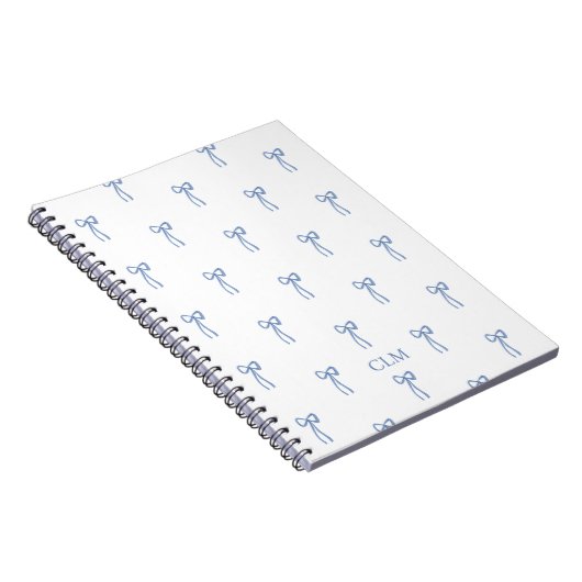 Monogramme Petit Carnet bleu cou (Côté Droit)