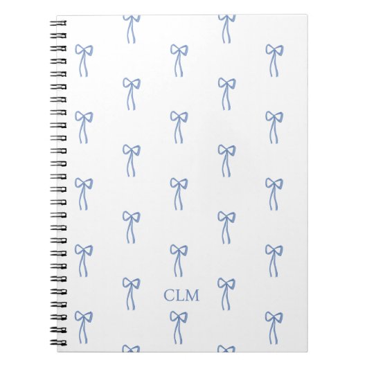 Monogramme Petit Carnet bleu cou (Devant)