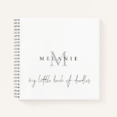 Monogramme Petit Livre De Doodles Script Sketch Li (Devant)