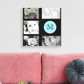 Monogramme photo Collage de toile enroulée (Insitu(Salon))