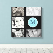 Monogramme photo Collage de toile enroulée (Insitu (Plancher de Bois))
