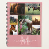 Monogramme Photo Collage rose pâle Nom (Devant)