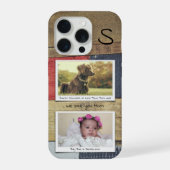 Monogramme Photo Grain de bois (Verso)