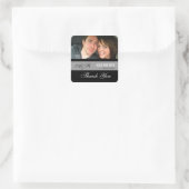 Monogramme Photo Mariage Faveur Stickers (Sac)