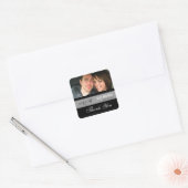 Monogramme Photo Mariage Faveur Stickers (Enveloppe)