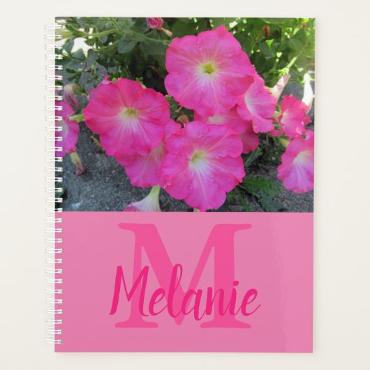 Monogramme photo Pink Petunias (Devant)