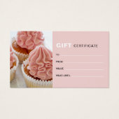 Monogramme Photo QR Boulangerie Certificat cadeau  (Devant)