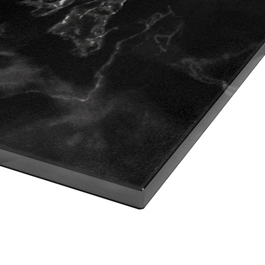 Monogramme Planche à découper Pierre en marbre noi (Coin)