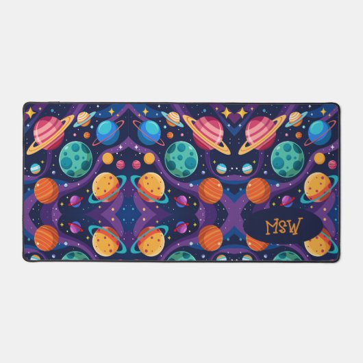 Monogramme Planètes rétro (Recto)