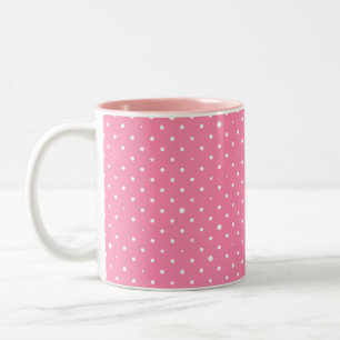 Monogramme Points colorés Élégant Mug Deux Tons