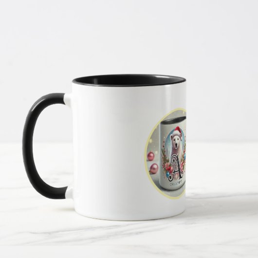 Monogramme polaire Bejar 'A' Mug classique, 11 oz (Gauche)