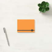 Monogramme post-it® orange et noir (Bureau)