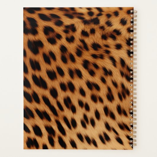 Monogramme Poster de animal léopard (Dos)