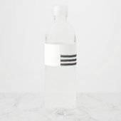 Monogramme Première bouteille d'eau Étiquette Mari (Dos)