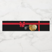 Monogramme Première bouteille d'eau Étiquette Robe (Étiquettes simples)