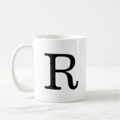 Monogramme Première Mug classique R, 11 oz (Gauche)