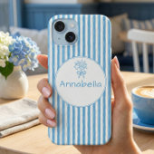 Monogramme Prépa Rayure Bleue Blanche Fantaisiste