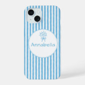 Monogramme Prépa Rayure Bleue Blanche Fantaisiste (Verso)