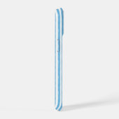 Monogramme Préppy Rayure Bleue Blanche Fantaisiste (Côté droit)