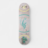 Monogramme "Pretty Girl" Silhouette Skateboard (Devant)
