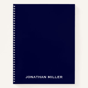 Monogramme professionnel minimum Carnet bleu marin