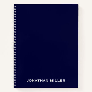 Monogramme professionnel minimum Carnet bleu marin