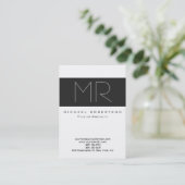 Monogramme professionnel moderne grand Carte de vi (Debout devant)