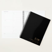 Monogramme professionnel noir et or initial (Devant avec enveloppe)