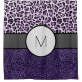 Monogramme Purple Luxe Douche Rideau Bain (Devant)