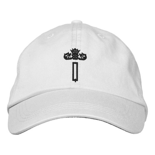 Monogramme Q Casquette ajustable personnalisé (Devant)