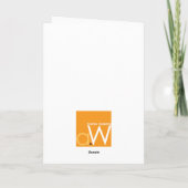 Monogramme rayé - bleu et lilas (Dos)