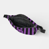 Monogramme rayé de sorcière noire d'Halloween (Ouvrir)
