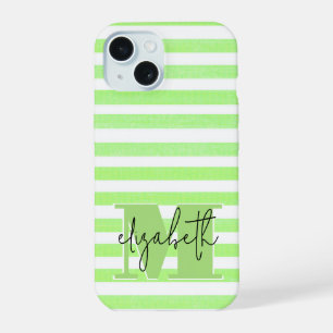 Monogramme Rayure Citron