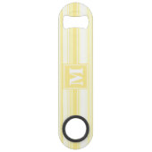 Monogramme rayures jaunes citron (Devant)