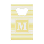 Monogramme rayures jaunes citron (Devant)