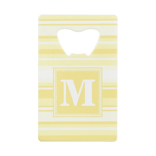 Monogramme rayures jaunes citron (Devant)