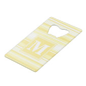 Monogramme rayures jaunes citron (Devant Angle)