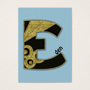 monogramme rétro - E
