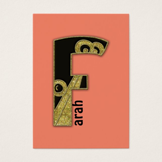 monogramme rétro - F (Devant)