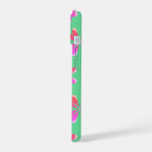 Monogramme rétro floral vert rose (Côté gauche)
