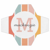 Monogramme Retro Grandes Colorées Personnalisées (Plat)