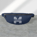 Monogramme Retro Marine moderne bleu<br><div class="desc">Sortez dans un style rétro avec ce pack de mamie unique et personnalisée, conçu pour allier fonctionnalité et audace, nostalgique. Doté de votre monogramme personnalisé dans la police rétro Monoton attrayante, ce pack de mamie ajoute une touche de charme vintage à vos aventures quotidiennes. Conçu avec des matériaux durables et...</div>