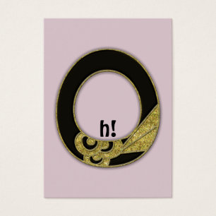 monogramme rétro - O