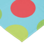 Monogramme Retro Pois Nappe de Noël (Angle)