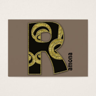 monogramme rétro - R