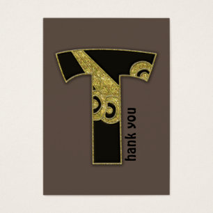 monogramme rétro - T