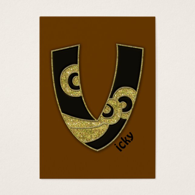 monogramme rétro - V (Devant)