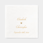 Monogramme romantique Mariage Date de fête Cocktai (Recto)