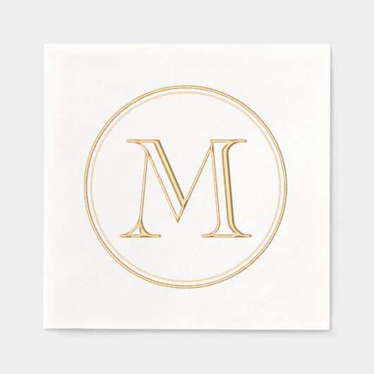 Monogramme rond classique moderne (Recto)